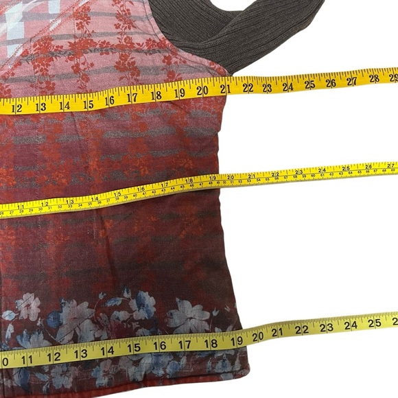 Sundance Southwestern Floral Sweater Silk Panel Bomber Jacket Womens XL Bohemian - Picture 5 of 14